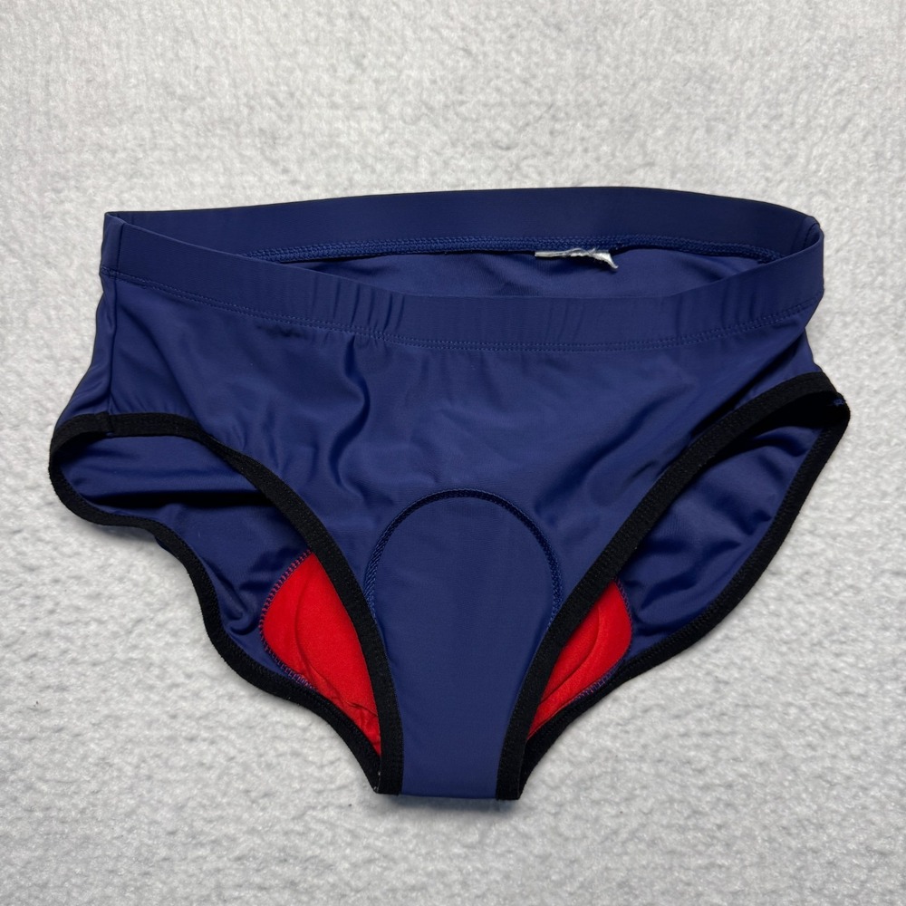 BALEAF 3D‎ Padded Athletic Cycling Shorts Mini Biker Under Pants Blue Women's M